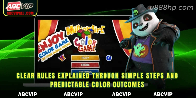 Clear rules explained through simple steps and predictable color outcomes