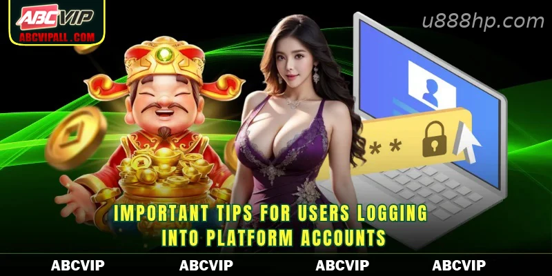 Important tips for users logging into platform accounts
