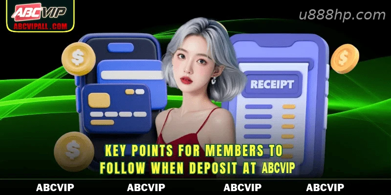 Key points for members to follow when deposit at U888