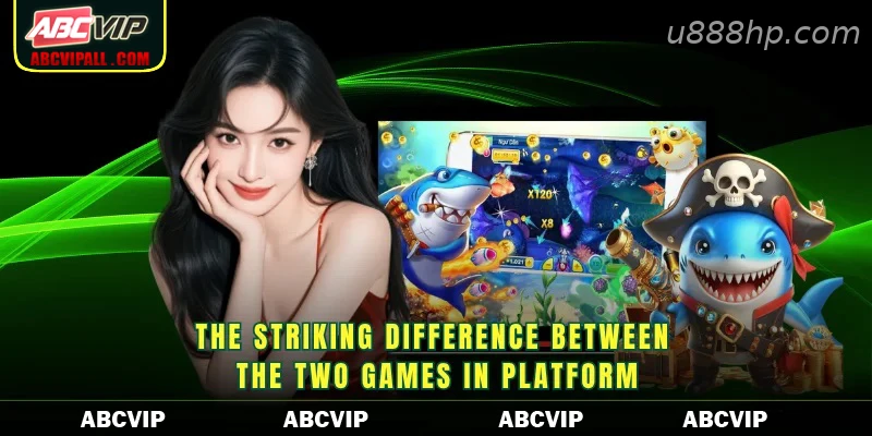 The striking difference between the two games in platform